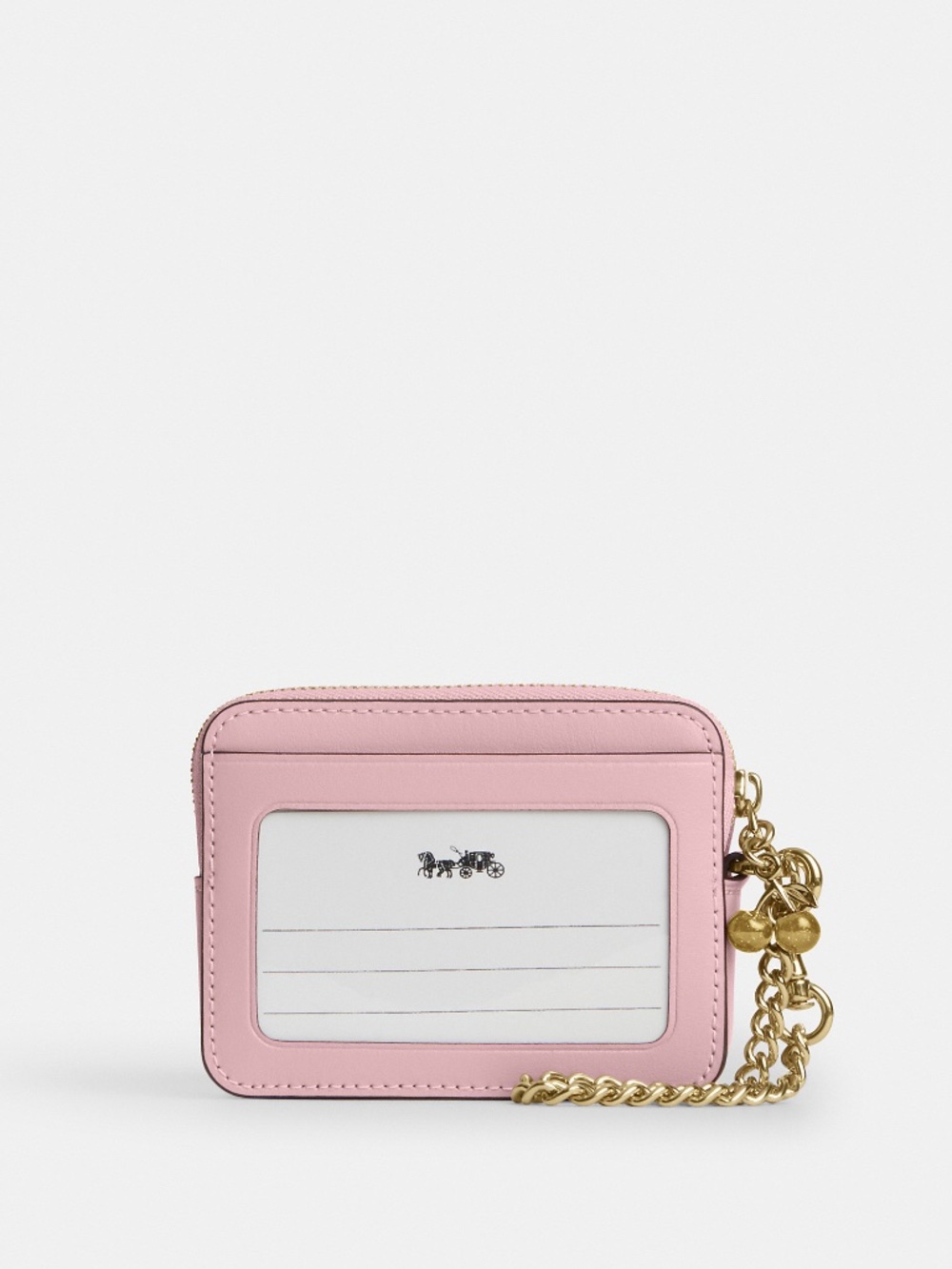 SOLD 🎉 Coach Zip Card Case In Signature Denim With Charm - Picture 2 of 7